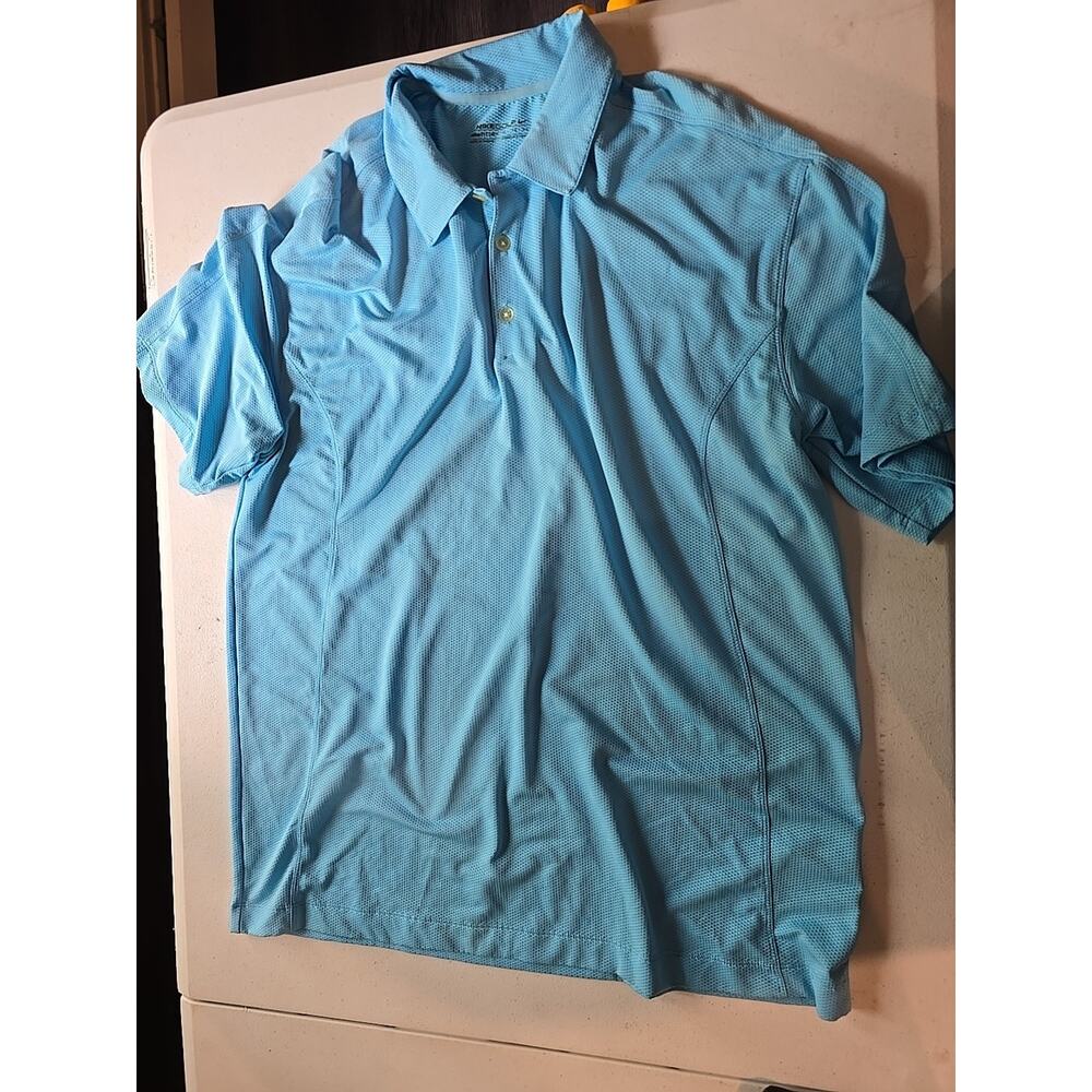 Nike Golf Polo Men's Large Navy Blue Short Sleeve Three Button‎ NWT